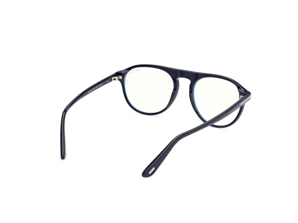 Occhiali da vista Tom Ford FT6118-B (090) colore blu lucido  forma aviator 