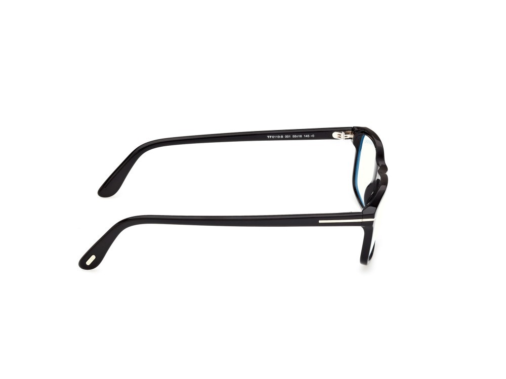 Occhiali da vista Tom Ford FT6119-B (001) colore nero lucido  forma rettangolare 