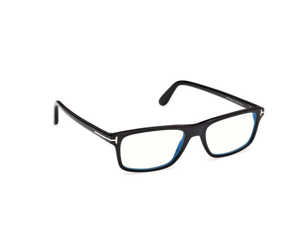 Occhiali da vista Tom Ford FT6119-B (001) colore nero lucido  forma rettangolare 