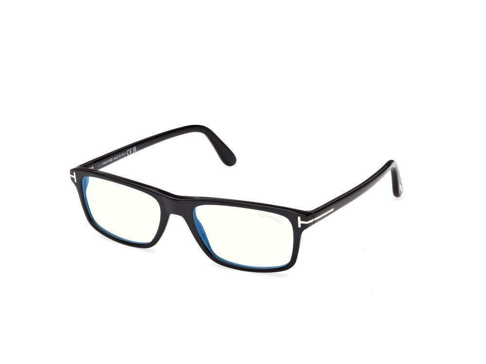 Occhiali da vista Tom Ford FT6119-B (001) colore nero lucido  forma rettangolare 