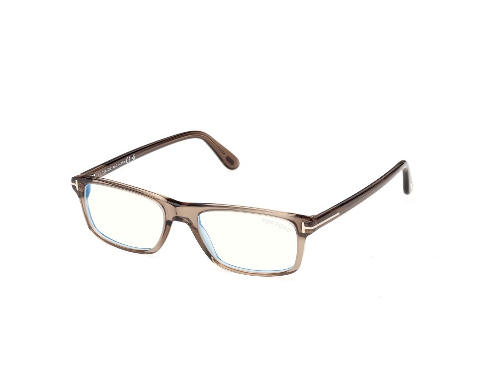 Occhiali da vista Tom Ford FT6119-B (048) colore marrone scuro lucido forma rettangolare 
