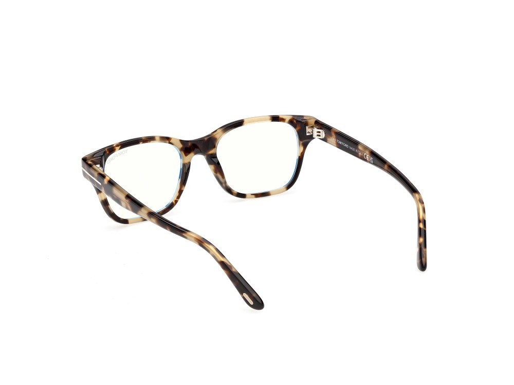 Eyeglasses Tom Ford FT6120-B (055) color avana colorata shape square 