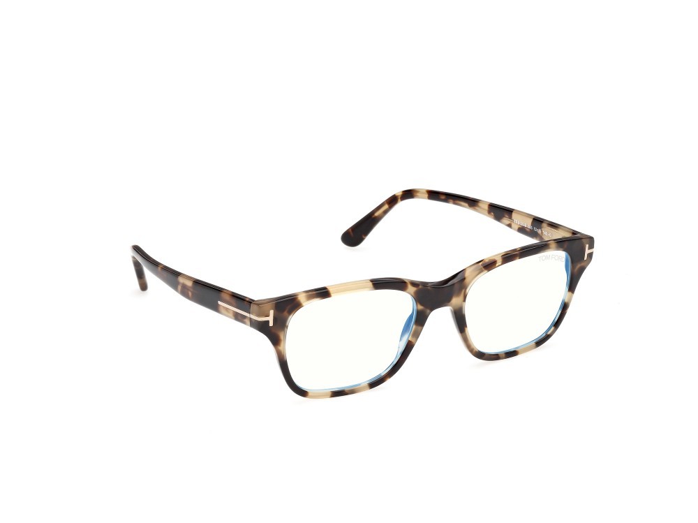 Eyeglasses Tom Ford FT6120-B (055) color avana colorata shape square 