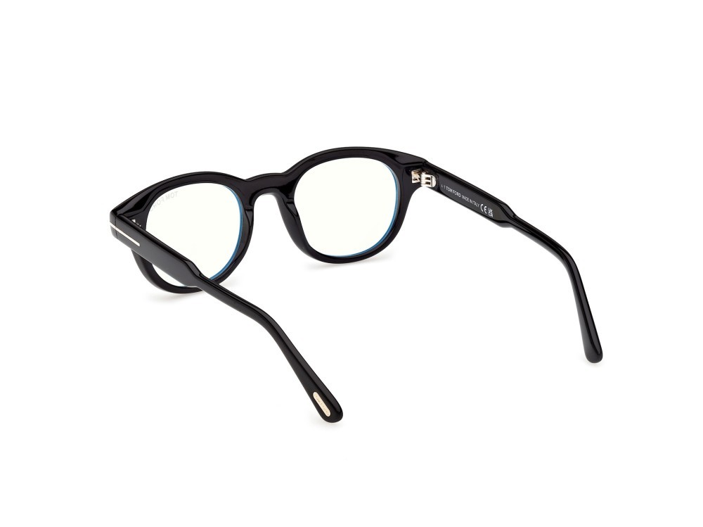 Occhiali da vista Tom Ford FT6121-B (001) colore nero lucido forma rotondo 