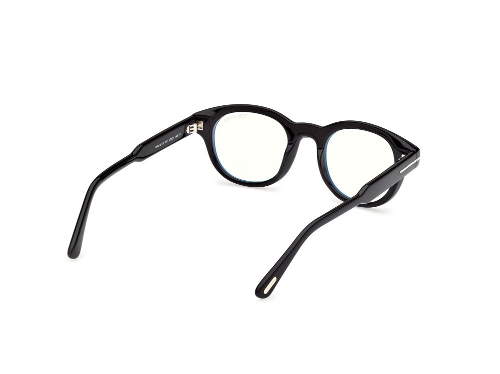 Occhiali da vista Tom Ford FT6121-B (001) colore nero lucido forma rotondo 