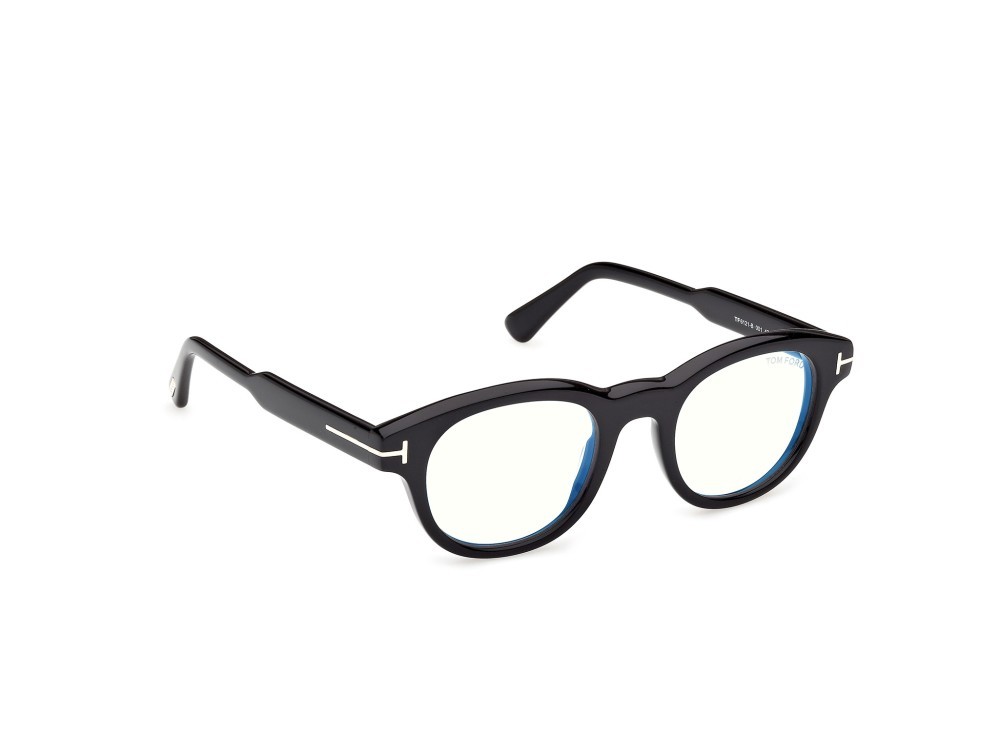 Occhiali da vista Tom Ford FT6121-B (001) colore nero lucido forma rotondo 