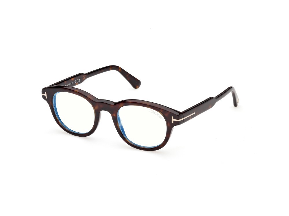 Occhiali da vista Tom Ford FT6121-B (052) colore  avana scura forma rotondo 