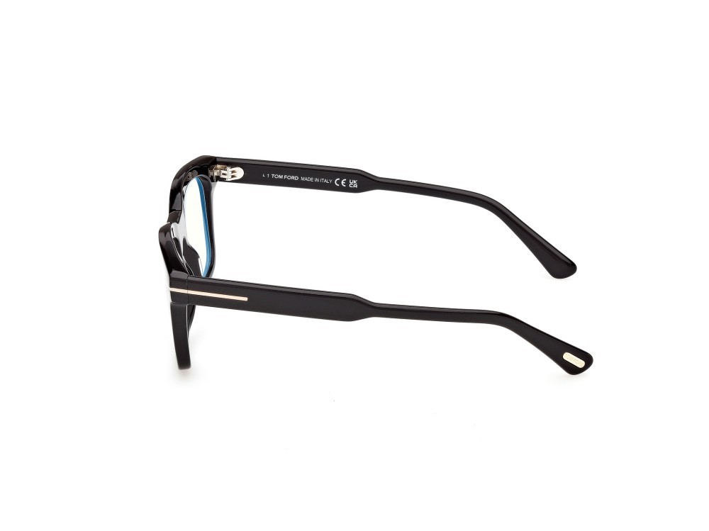 Occhiali da vista Tom Ford FT6122-B (001) colore nero lucido forma quadrato 