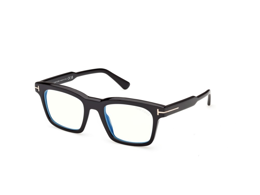 Occhiali da vista Tom Ford FT6122-B (001) colore nero lucido forma quadrato 
