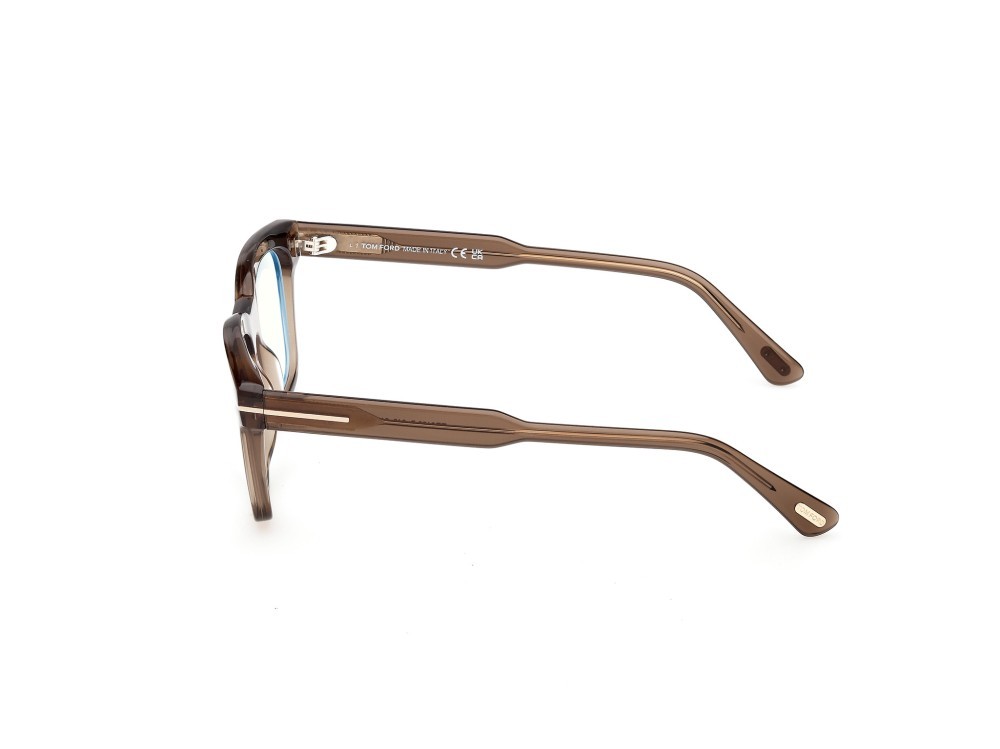 Occhiali da vista Tom Ford FT6122-B (048) colore marrone scuro lucido forma quadrato 