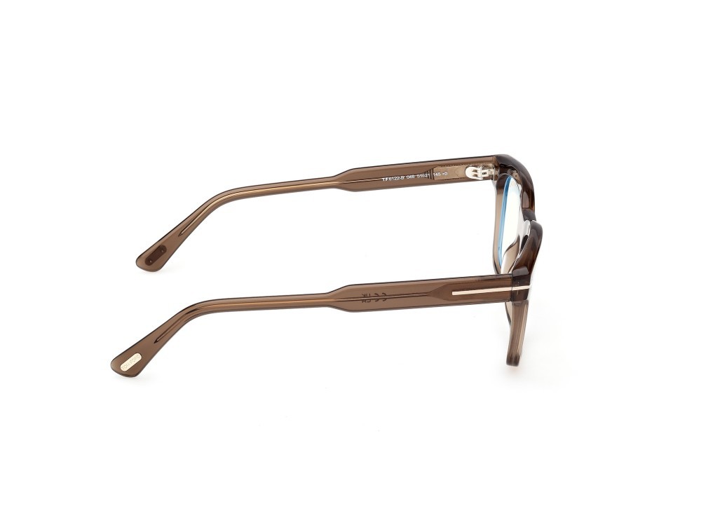 Occhiali da vista Tom Ford FT6122-B (048) colore marrone scuro lucido forma quadrato 