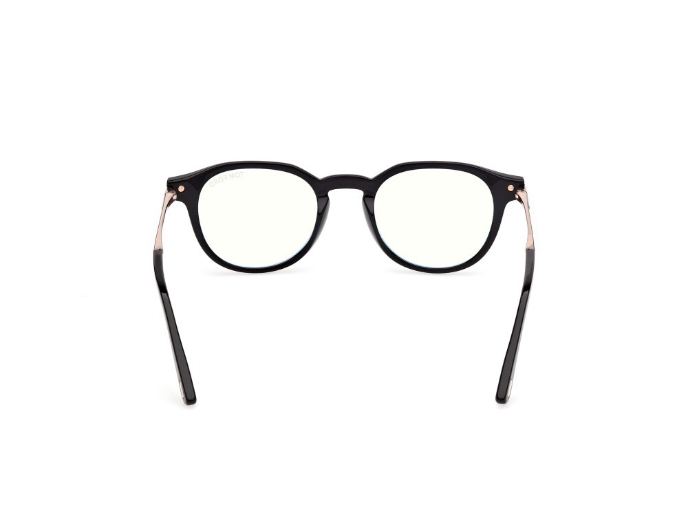 Occhiali da vista Tom Ford FT6125-B (001) colore nero lucido forma rotondo 