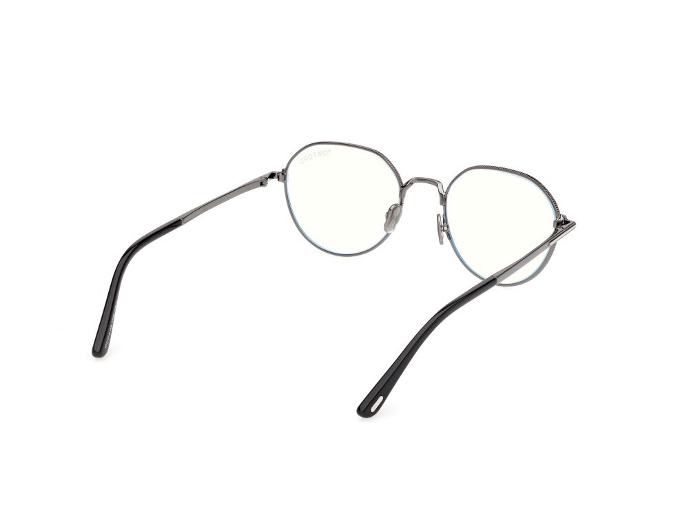 Occhiali da vista Tom Ford FT6127-B (008) colore antracite lucido  forma rotondo 
