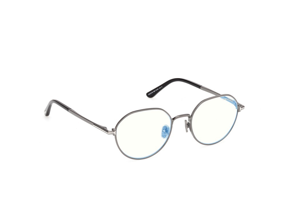Occhiali da vista Tom Ford FT6127-B (008) colore antracite lucido  forma rotondo 