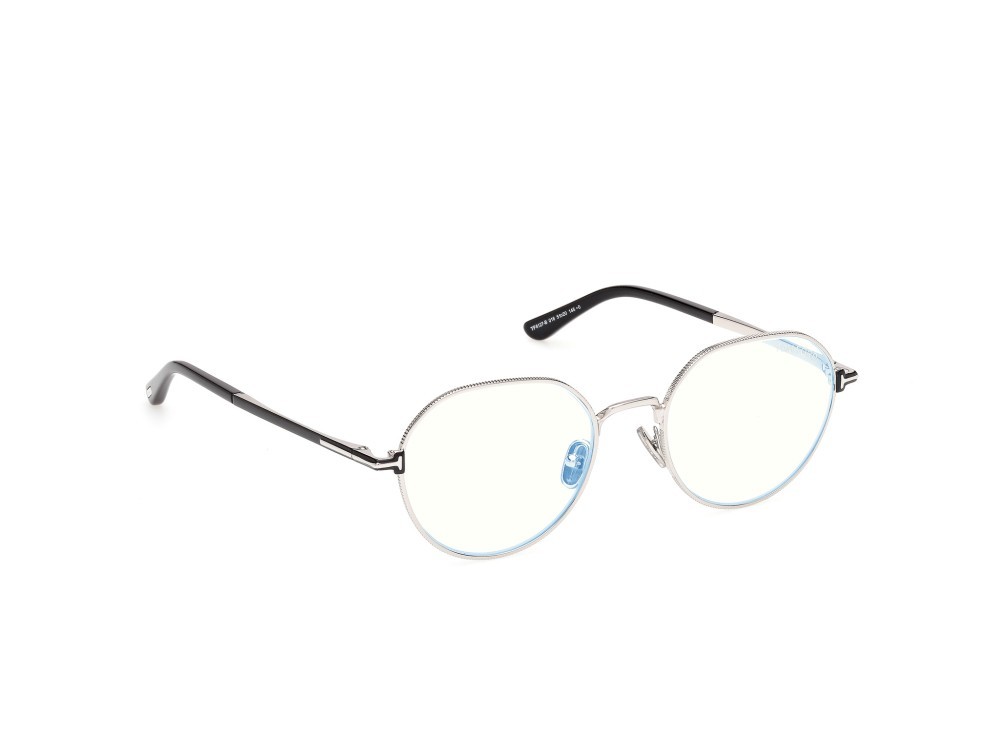 Occhiali da vista Tom Ford FT6127-B (016) colore palladio lucido / nero lucido forma rotondo 