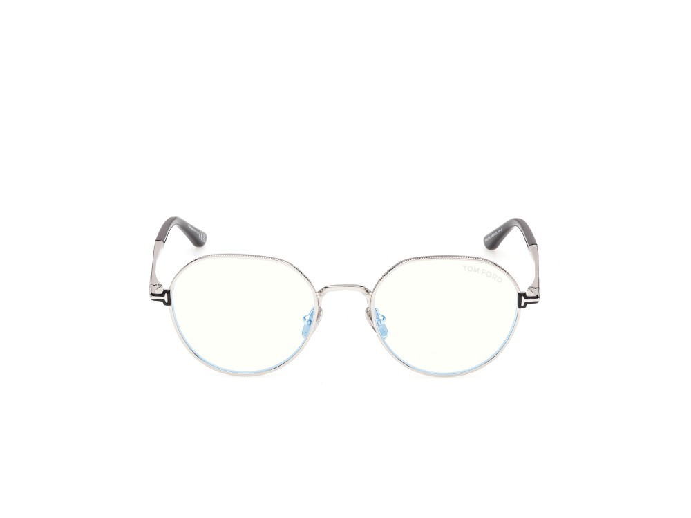 Occhiali da vista Tom Ford FT6127-B (016) colore palladio lucido / nero lucido forma rotondo 
