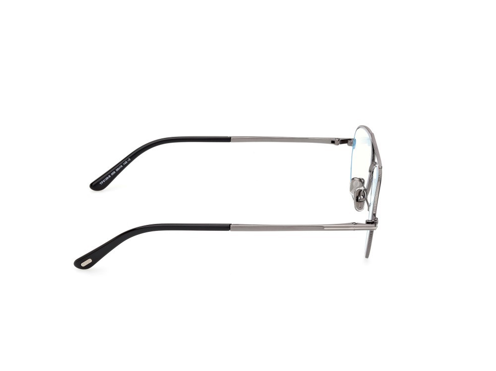 Eyeglasses Tom Ford FT6128-B (008) color antracite lucido / nero lucido shape aviator 
