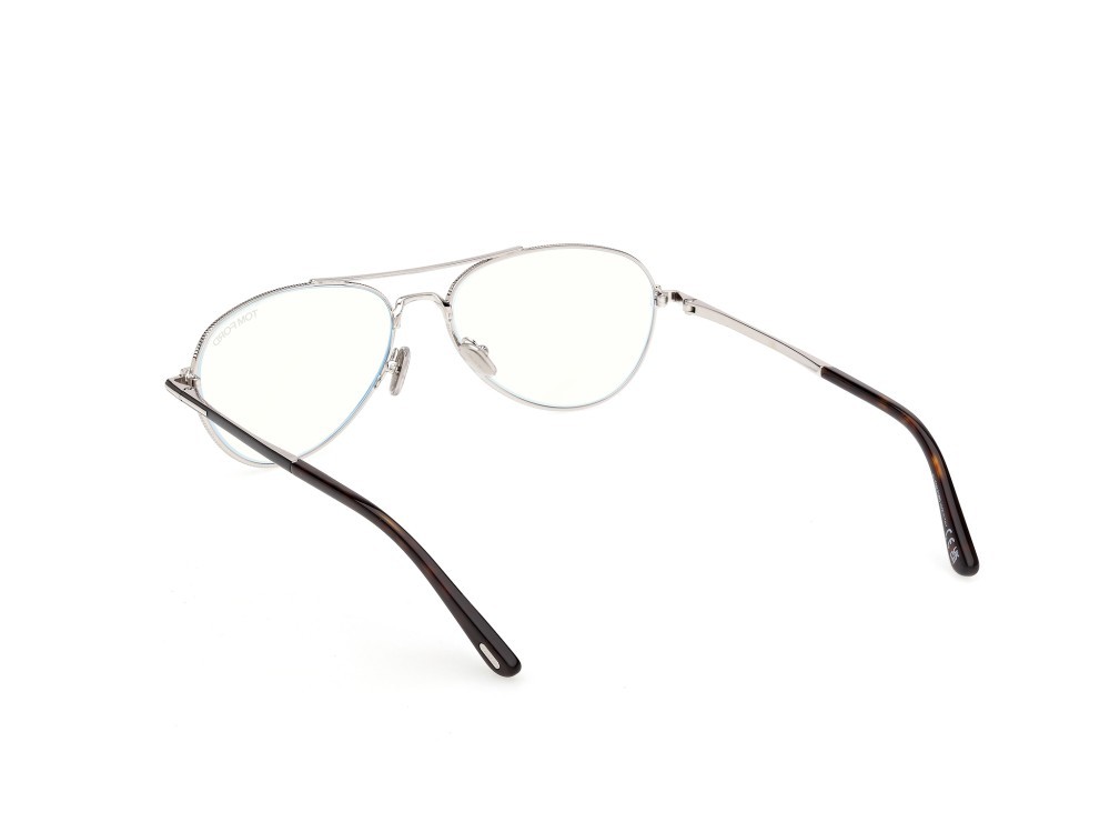 Eyeglasses Tom Ford FT6128-B (016) color palladio lucido / antracite lucido shape aviator 