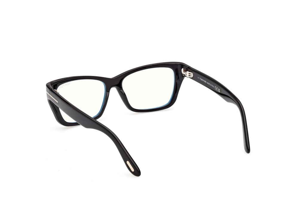 Occhiali da vista Tom Ford FT6132-B (001) colore  nero lucido forma farfalla 