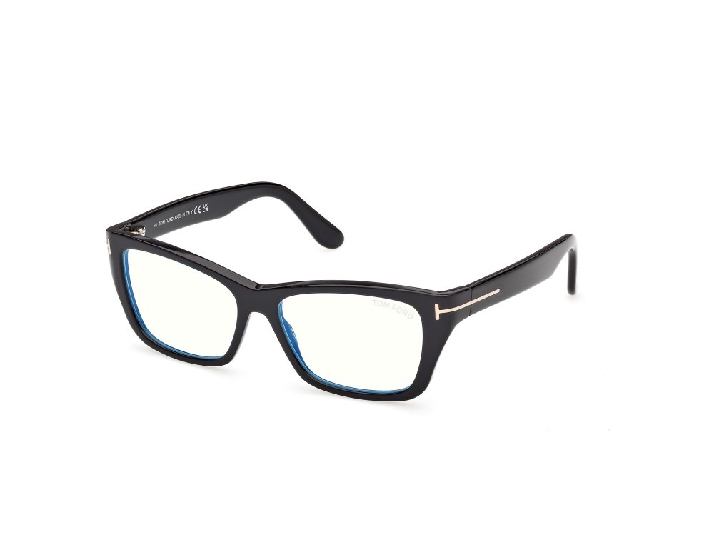 Occhiali da vista Tom Ford FT6132-B (001) colore  nero lucido forma farfalla 