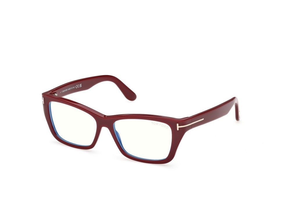 Occhiali da vista Tom Ford FT6132-B (069) colore bordeaux lucido forma farfalla 