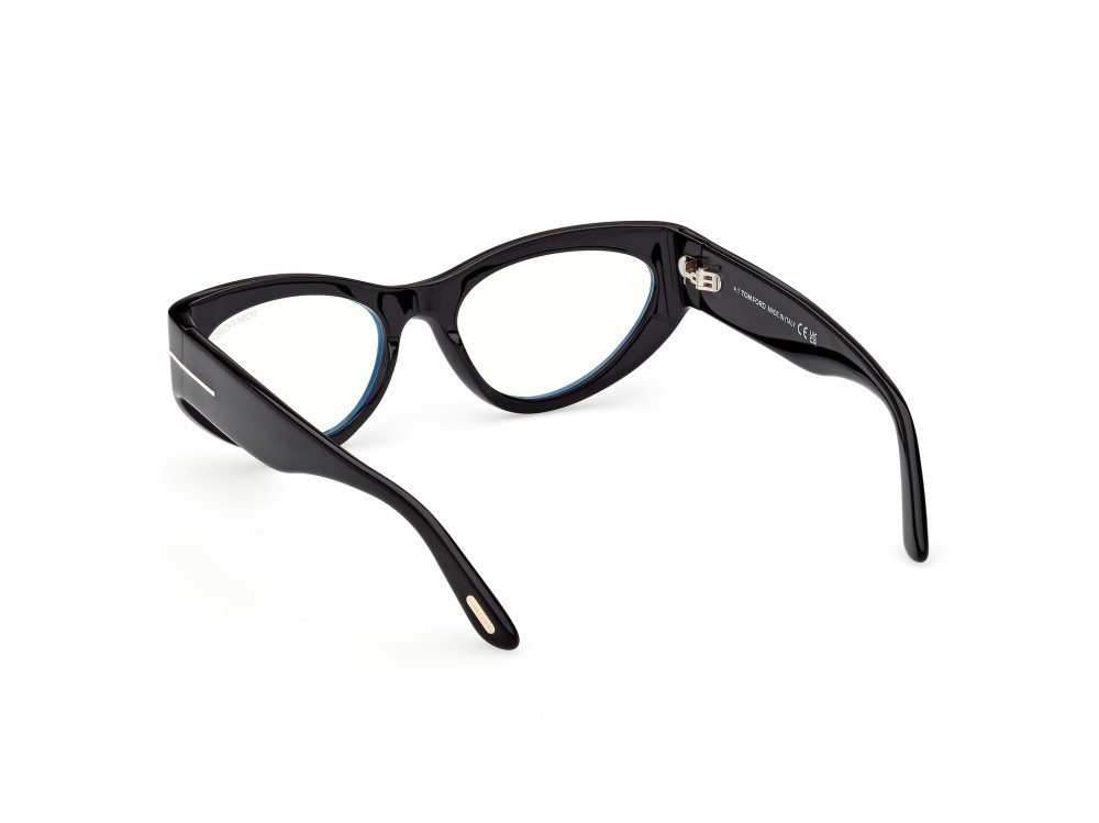 Eyeglasses Tom Ford FT6134-B (001) color nero lucido shape cat eye 