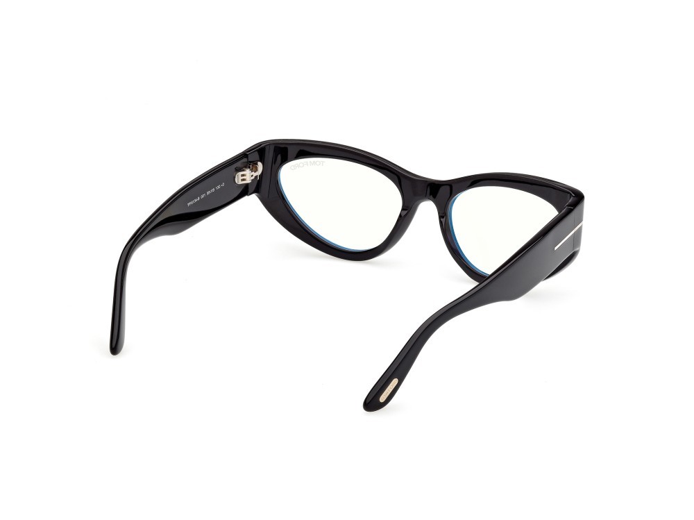 Eyeglasses Tom Ford FT6134-B (001) color nero lucido shape cat eye 