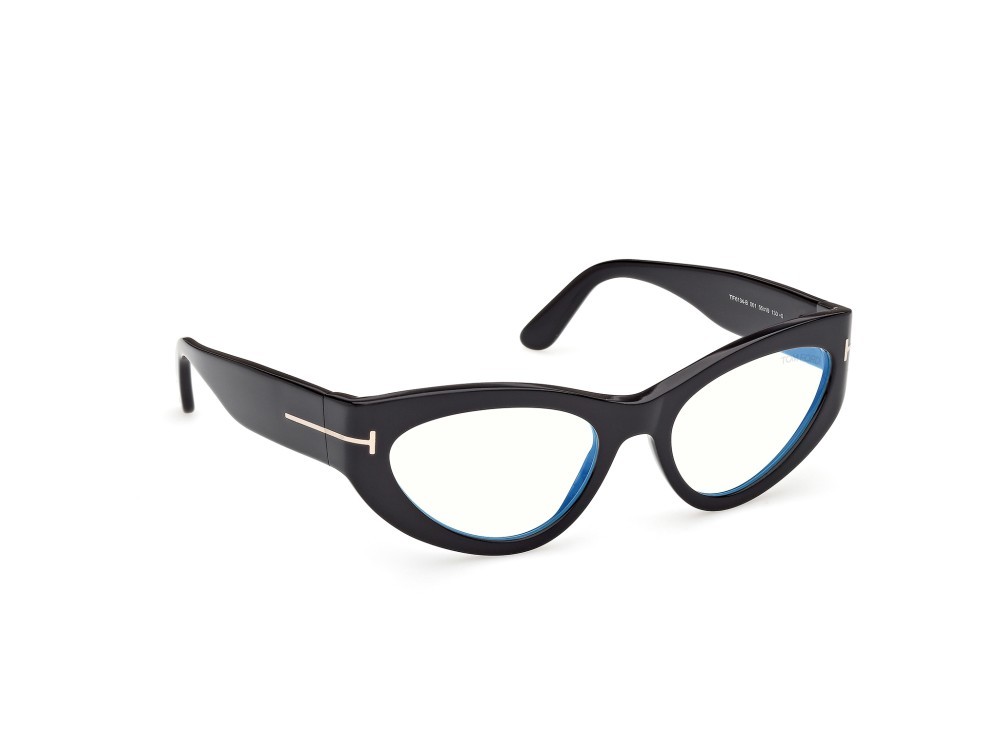 Eyeglasses Tom Ford FT6134-B (001) color nero lucido shape cat eye 