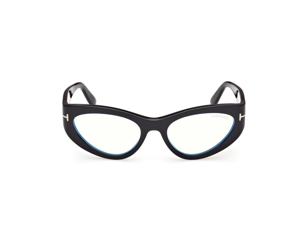 Eyeglasses Tom Ford FT6134-B (001) color nero lucido shape cat eye 