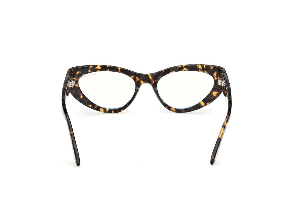 Eyeglasses Tom Ford FT6134-B (055) color avana colorata shape cat eye 