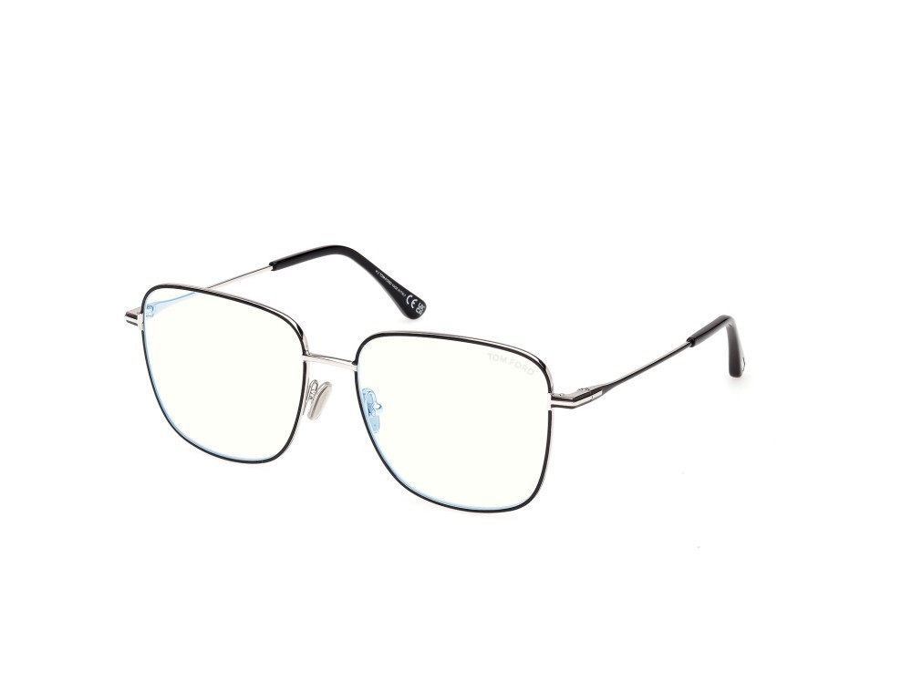 Occhiali da vista Tom Ford FT6136-B (005) colore nero lucido forma quadrato 