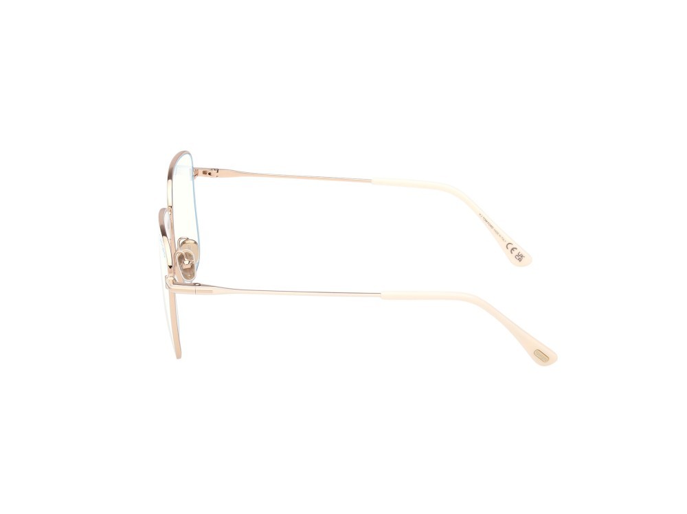 Occhiali da vista Tom Ford FT6136-B (025) colore avorio lucido forma quadrato 