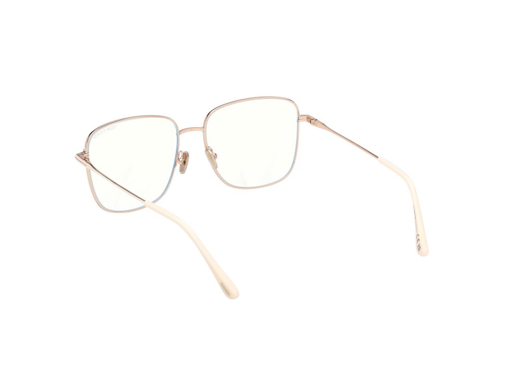 Occhiali da vista Tom Ford FT6136-B (025) colore avorio lucido forma quadrato 