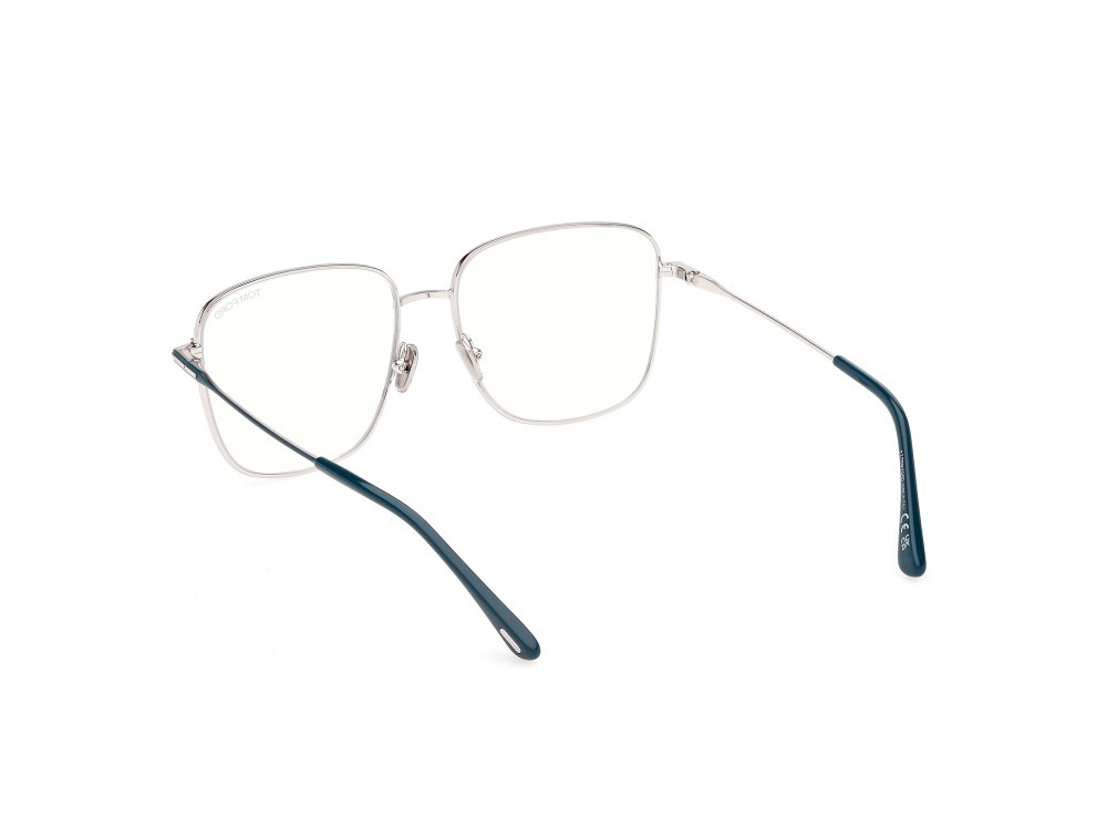 Occhiali da vista Tom Ford FT6136-B (087) colore turchese lucido forma quadrato 