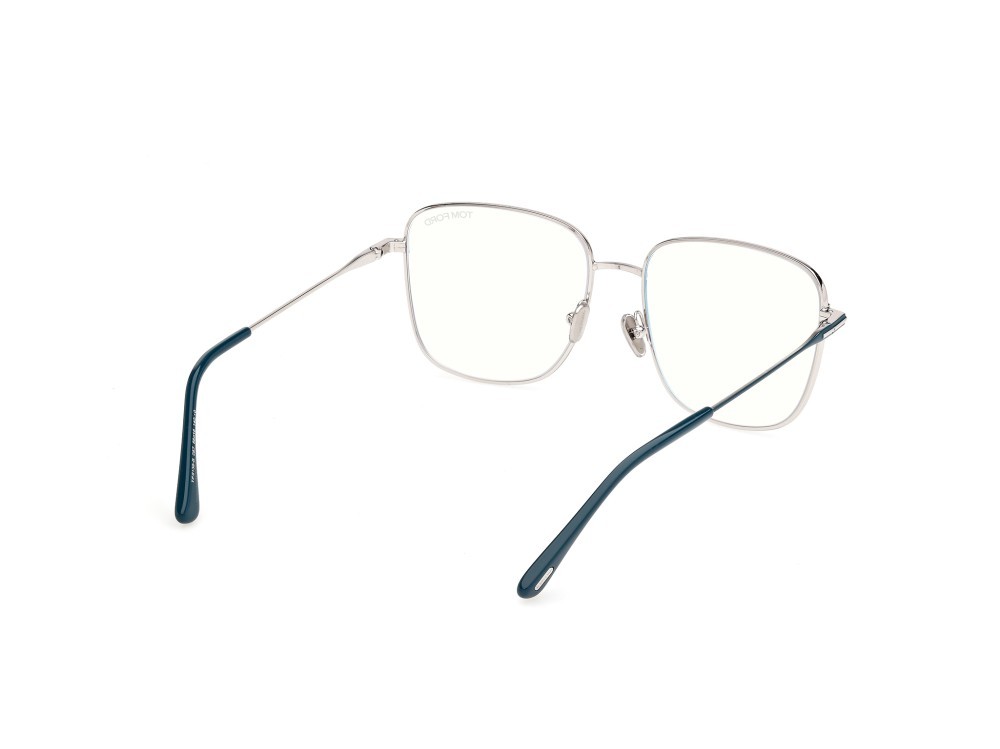 Occhiali da vista Tom Ford FT6136-B (087) colore turchese lucido forma quadrato 