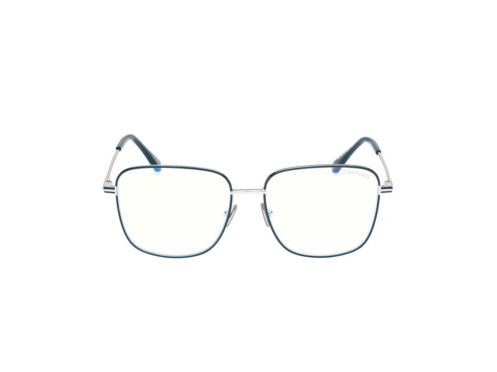 Occhiali da vista Tom Ford FT6136-B (087) colore turchese lucido forma quadrato 