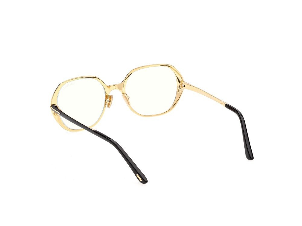 Eyeglasses Tom Ford FT6137-B (001) color nero lucido  shape geometric 