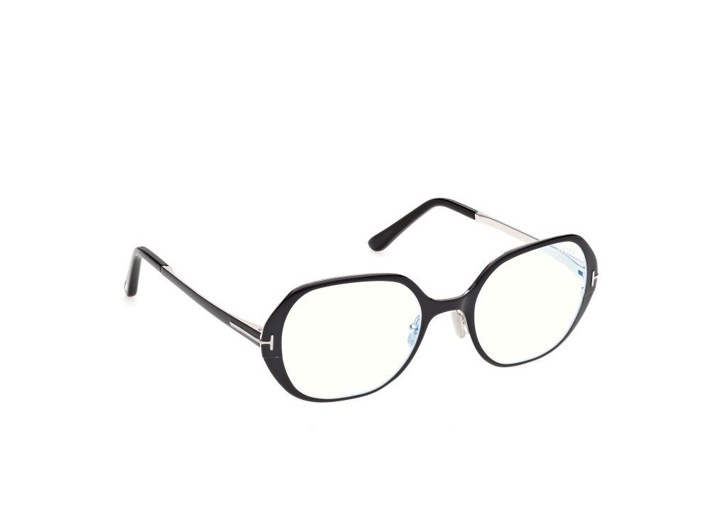 Eyeglasses Tom Ford FT6137-B (005) color nero lucido  shape geometric 