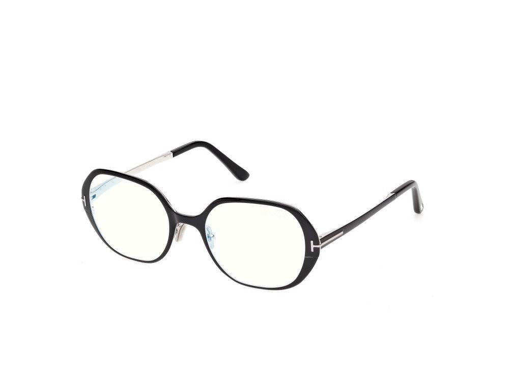 Eyeglasses Tom Ford FT6137-B (005) color nero lucido  shape geometric 