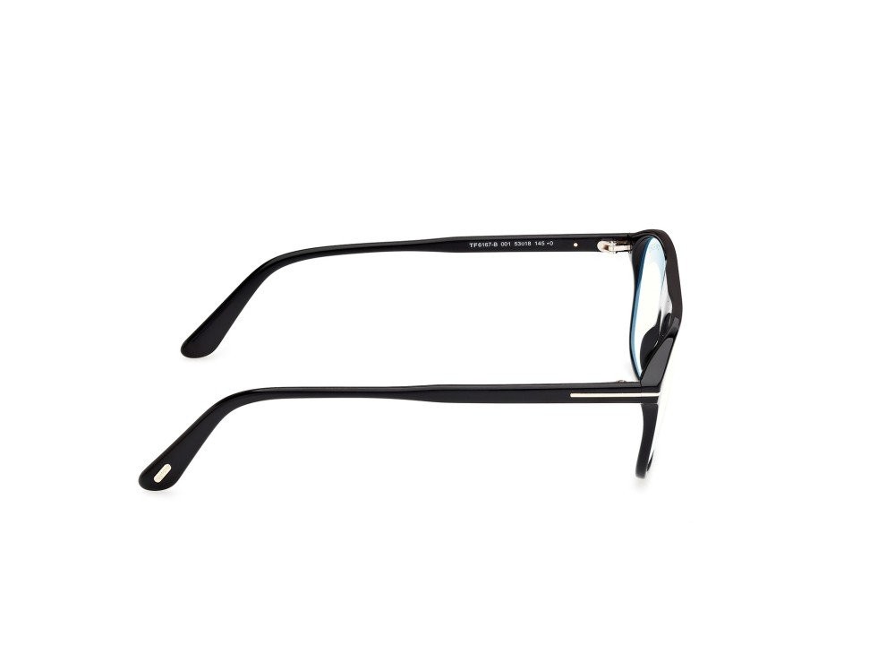 Eyeglasses Tom Ford FT6167-B (001) color nero lucido  shape aviator 