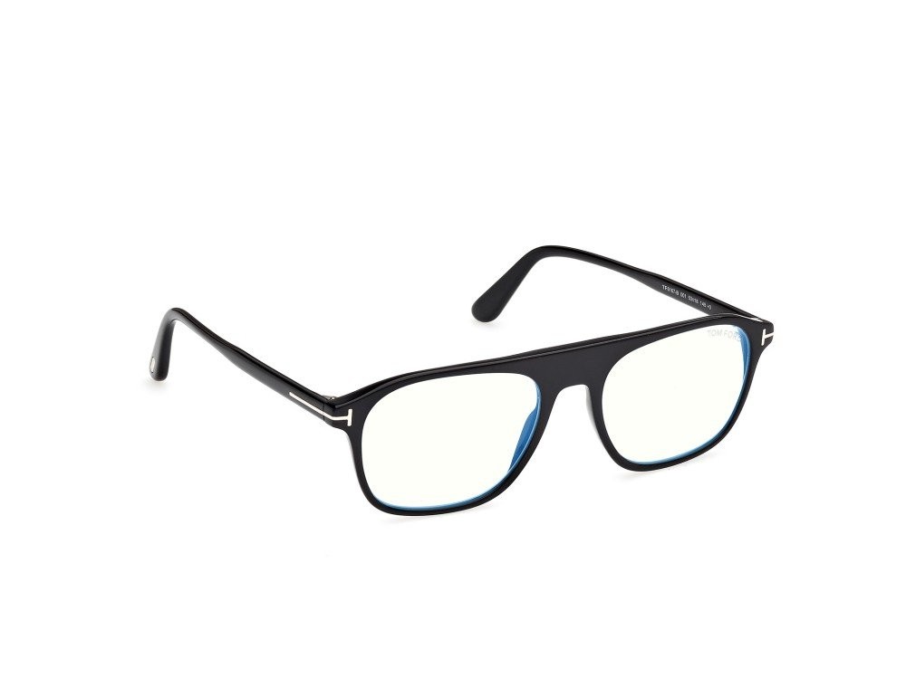 Eyeglasses Tom Ford FT6167-B (001) color nero lucido  shape aviator 