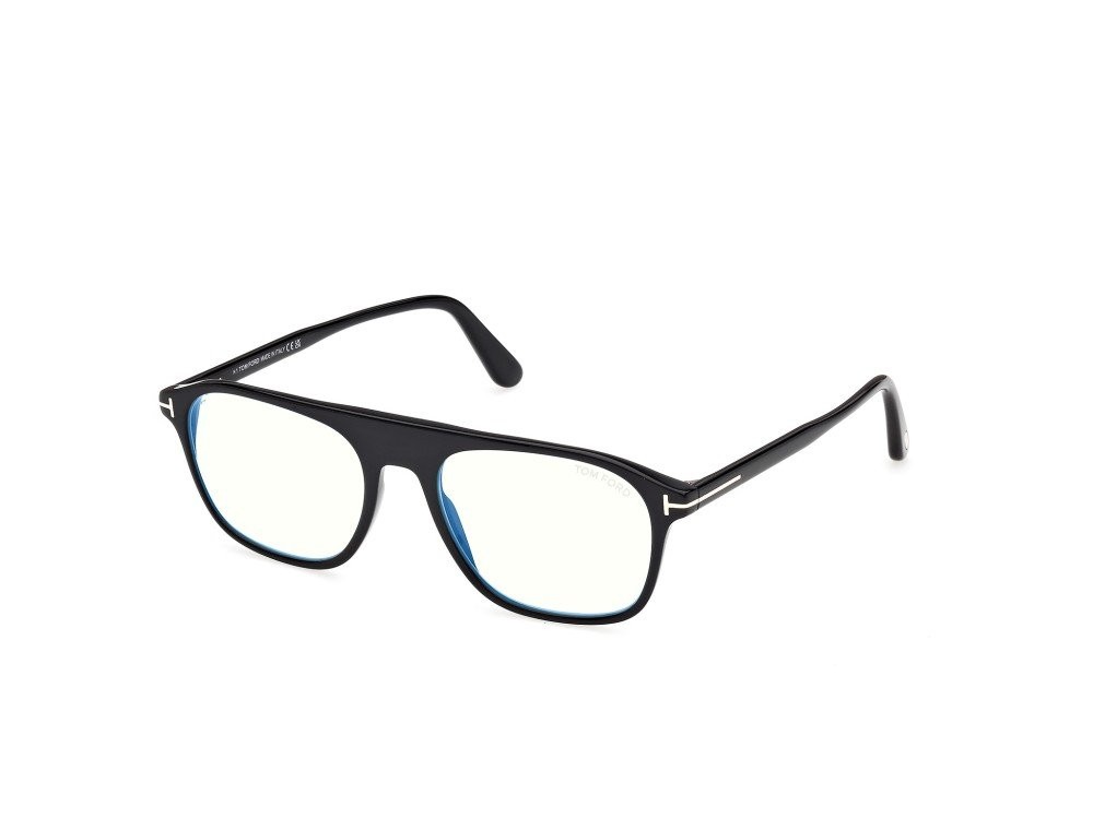 Eyeglasses Tom Ford FT6167-B (001) color nero lucido  shape aviator 