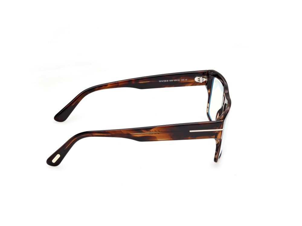 Eyeglasses Tom Ford FT6168-B (055) color avana colorata shape rectangle 