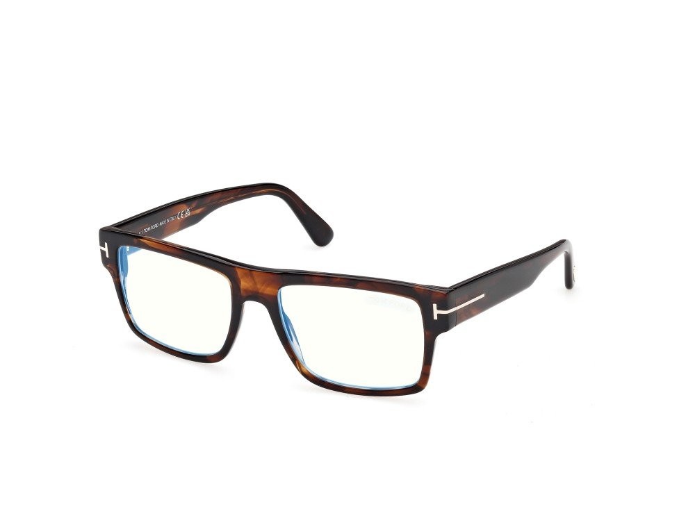 Eyeglasses Tom Ford FT6168-B (055) color avana colorata shape rectangle 