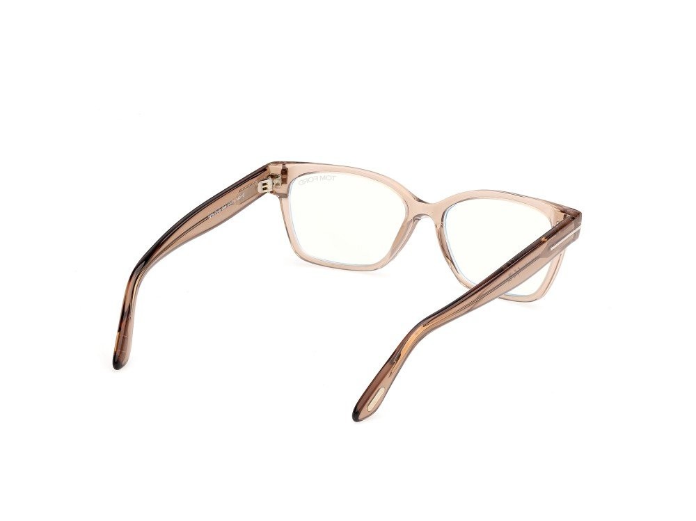 Brillen Tom Ford FT6171-B (045) farbe marrone chiaro lucido form rechteckig 