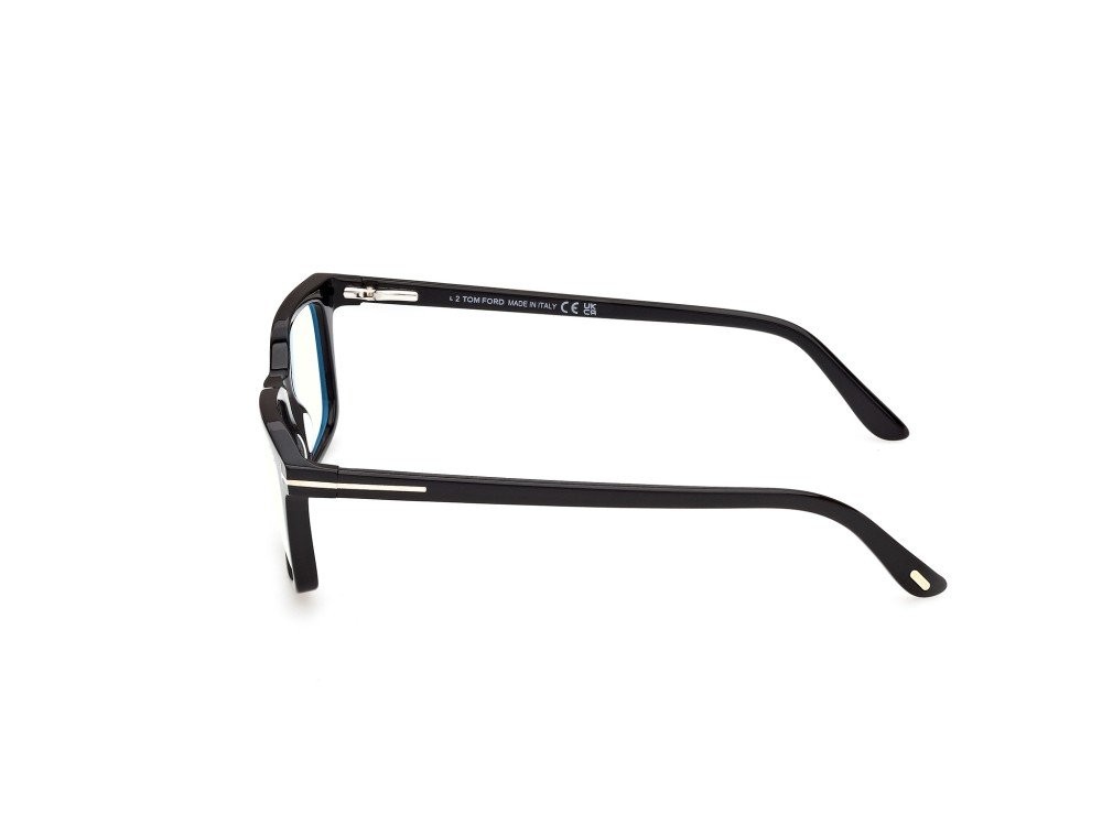 Sunglasses Tom Ford FT6175-B (001) + clip-on color nero lucido shape rectangle 