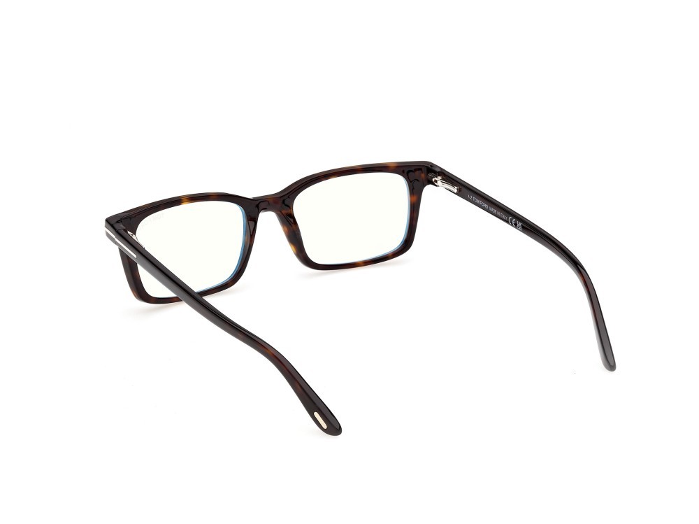 Sunglasses Tom Ford FT6175-B (052) + clip-on color avana scura shape rectangle 