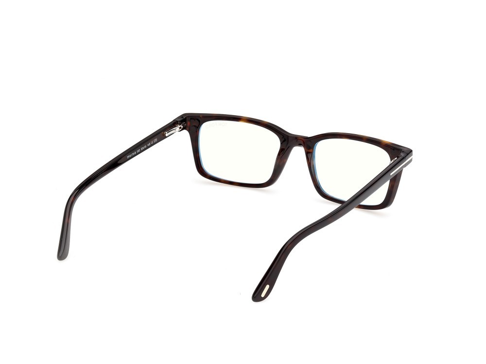 Sunglasses Tom Ford FT6175-B (052) + clip-on color avana scura shape rectangle 