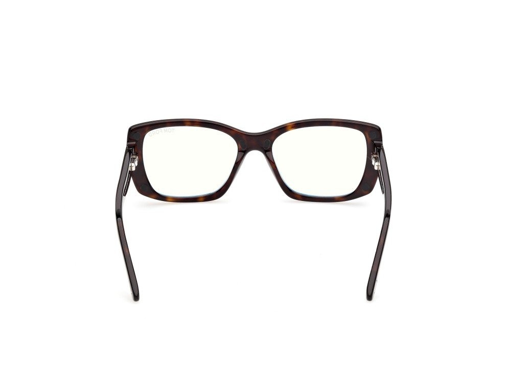 Sonnenbrillen Tom Ford FT6176-B (052) + clip-on farbe avana scura form rechteckig gläser marrone sfumato