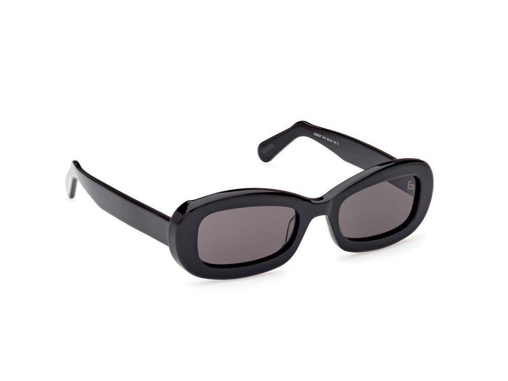 Sonnenbrillen GCDS GD0027 (01A) farbe nero lucido form oval gläser fumo
